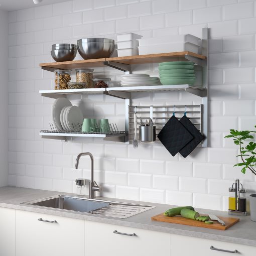 KUNGSFORS, suspension rail/shelf/dish drainer/wall grid, 492.543.35