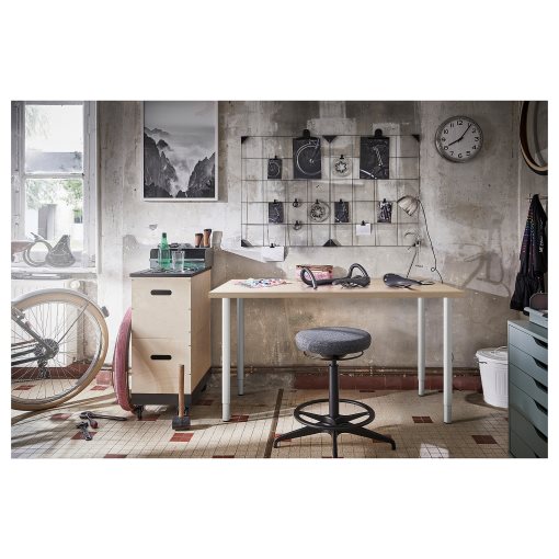 LAGKAPTEN/OLOV, desk, 140x60 cm, 494.172.57