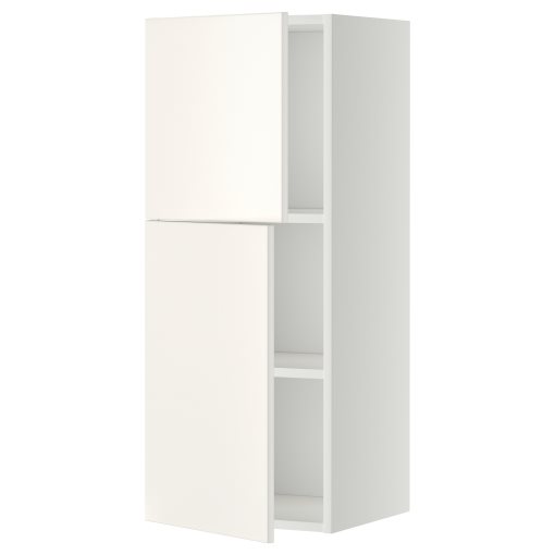 METOD, wall cabinet with shelves/2 doors, 40x100 cm, 494.609.29