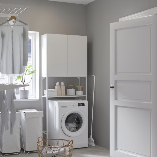 ENHET, σύνθεση αποθήκευσης για χώρο πλυντήριου, 80x32x204 cm, 494.774.30