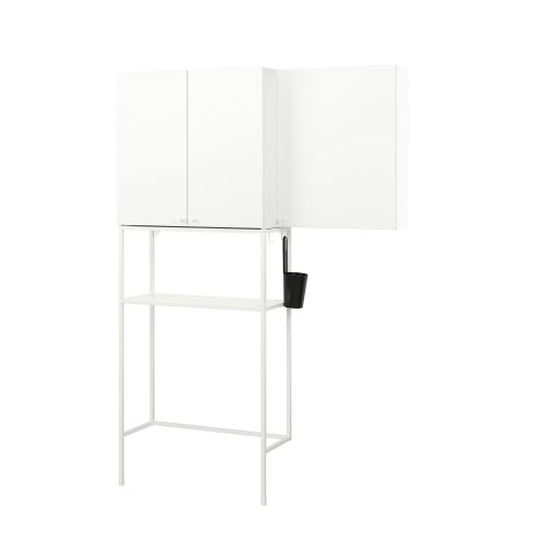 ENHET, storage combination for laundry, 140x32x204 cm, 494.774.68