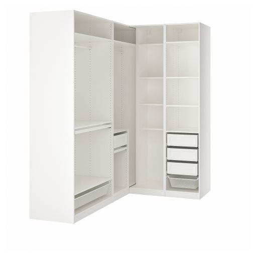 PAX, corner wardrobe, 210/160x236 cm, 495.029.86