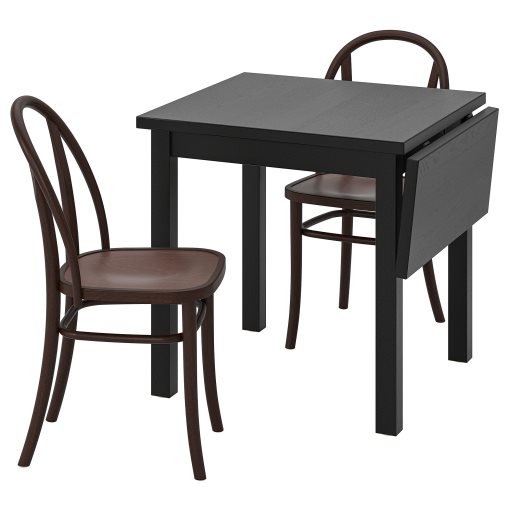 NORDVIKEN/SKOGS, τραπέζι και 2 καρέκλες, 74/104 cm, 495.281.99