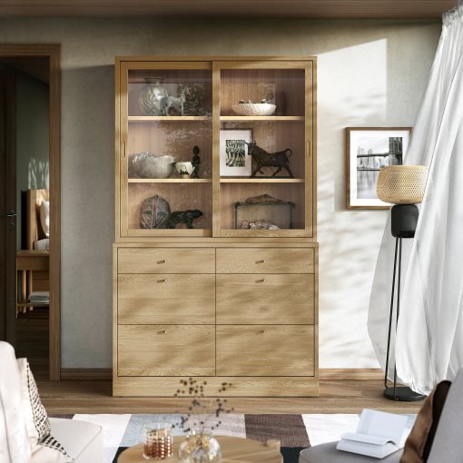 TONSTAD, σύνθεση αποθήκευσης με συρτάρια, 121x47x210 cm, 495.478.81