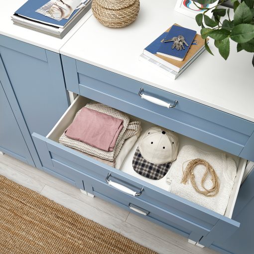 PLATSA, ντουλάπι με πόρτες και συρτάρια, 240x57x133 cm, 495.556.87