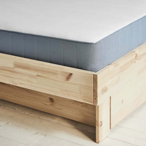 GLAMBERGET, bed frame with storage and mattress, 160x200 cm, 495.684.87