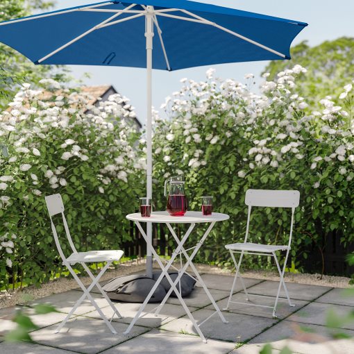 HÖGÖN/IGGÖN, parasol with base, 270 cm, 495.762.08