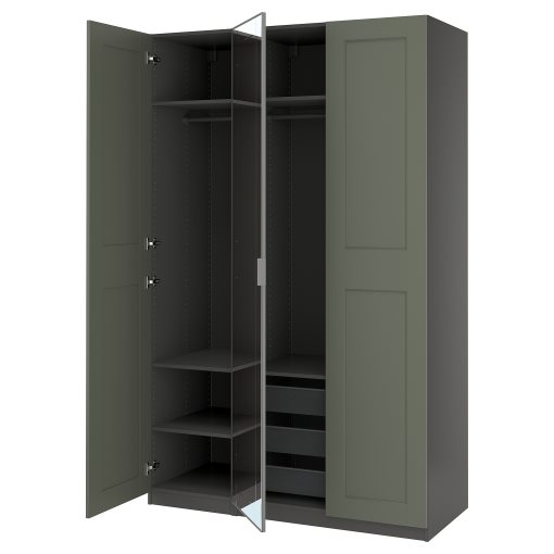 KNOXHULT, wardrobe combination, 150x60x236 cm, 495.792.64