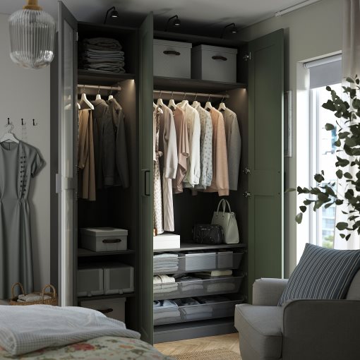 KNOXHULT, wardrobe combination, 150x60x236 cm, 495.792.64