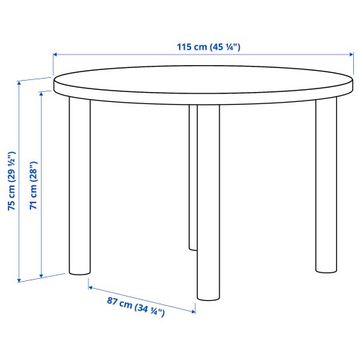 STOCKHOLM 2025, table, 115 cm, 495.799.85