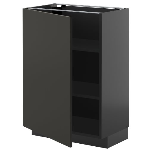 METOD, base cabinet with shelves, 60x37 cm, 495.888.57