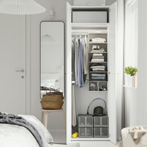 LASTARE, wardrobe combination, 60x62x200 cm, 496.029.81