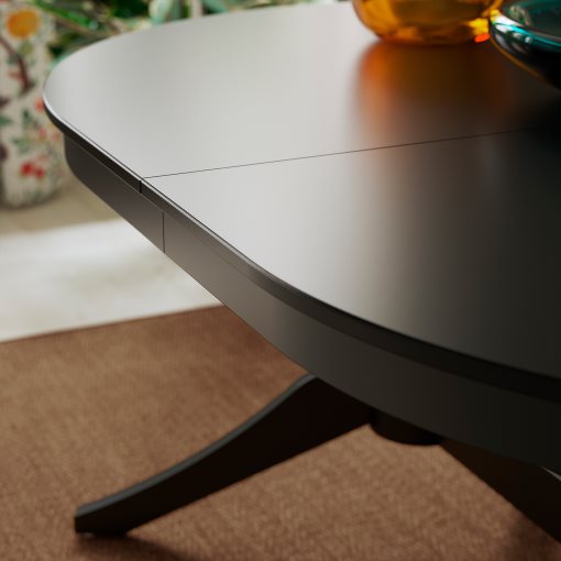 ROSENTORP, τραπέζι και 6 καρέκλες, 160/215x110 cm, 496.101.27