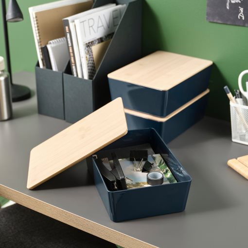 KUGGIS, κουτί με καπάκι, 18x26x8 cm, 496.102.12