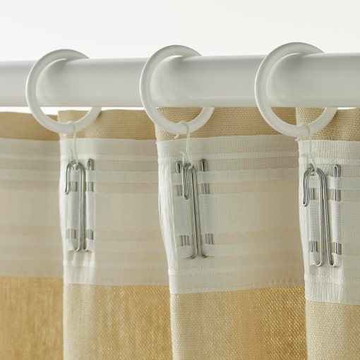 SYRLIG, Κρίκος κουρτίνας με κλιπ και γάντζο, 502.172.38