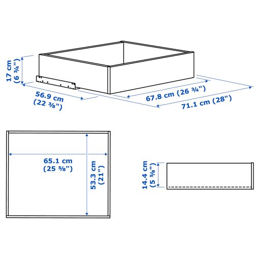 KOMPLEMENT, drawer with glass front, 502.467.02