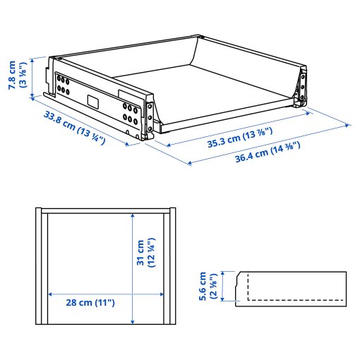 MAXIMERA, drawer, low, 502.850.29