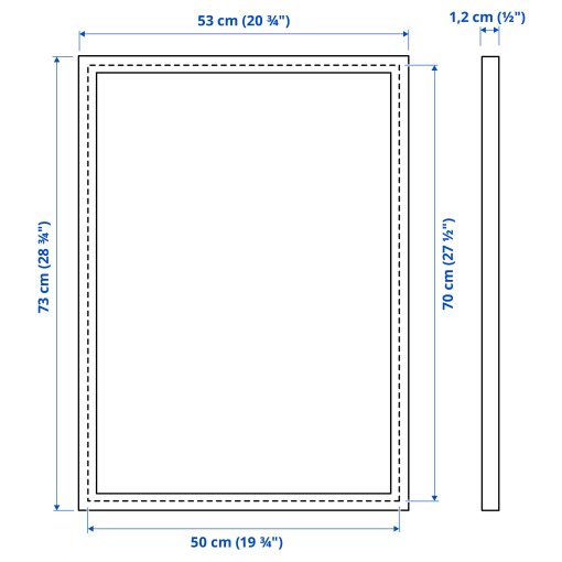 FISKBO, frame, 50x70 cm, 502.979.61