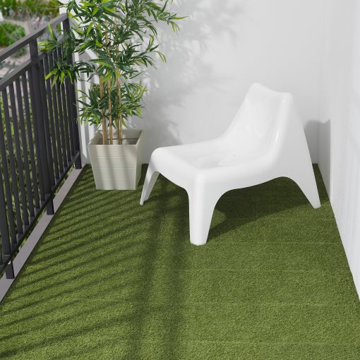 RUNNEN, floor decking, outdoor, 9 pack,artificial grass, 503.131.31