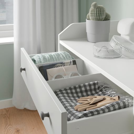 HAUGA, chest of 3 drawers with shelf,70x116 cm, 504.026.41