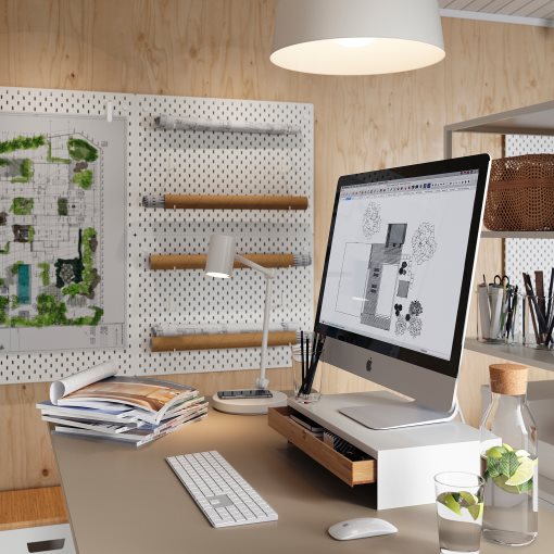 ELLOVEN, monitor stand with drawer, 504.747.70