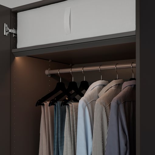 ÖVERSIDAN, wardrobe strip with built-in LED light source and sensor dimmable, 71 cm, 504.749.06