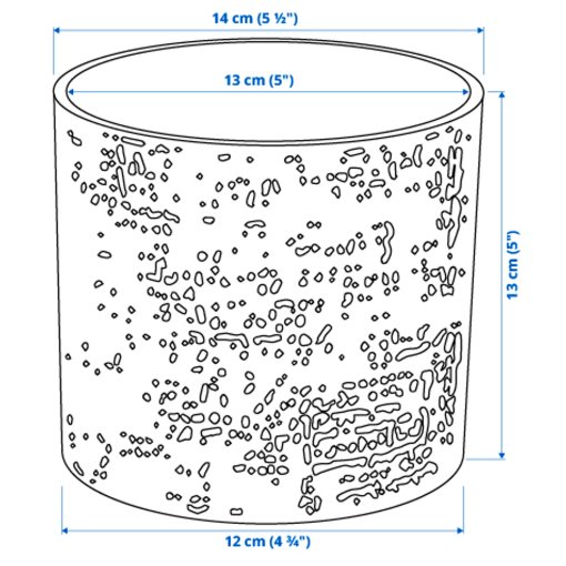 CHIAFRÖN, plant pot in/outdoor, 12 cm, 504.757.60