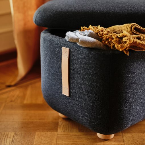 OSKARSHAMN, footstool with storage, 504.884.56