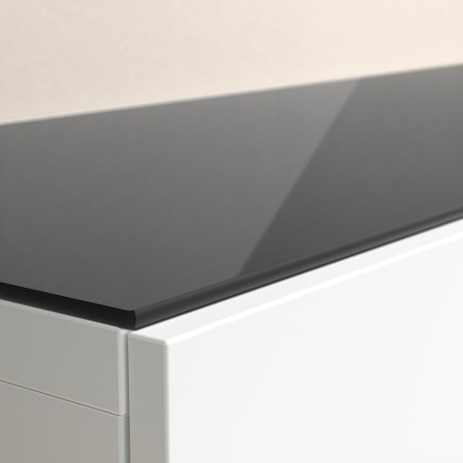 BESTÅ, άνω επιφάνεια/γυαλί, 180x40 cm, 504.963.19