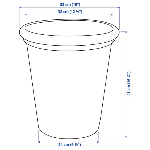 CHILIPEPPAR, κασπό/εσωτερικού/εξωτερικού χώρου, 32 cm, 505.356.36