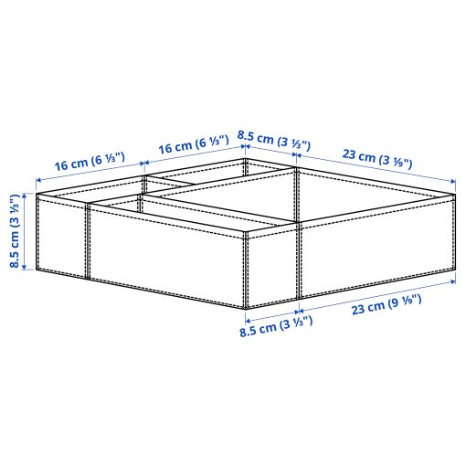 BOLLOSUND, drawer organisers, set of 4, 505.621.06