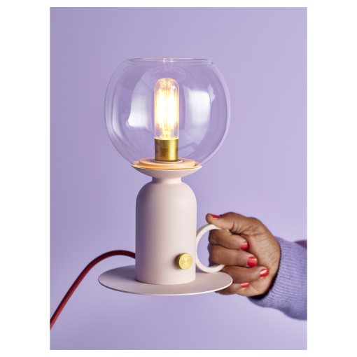 ÅSKMULLER, επιτραπέζιο φωτιστικό συμβατό με ροοστάτη, 24 cm, 505.762.31