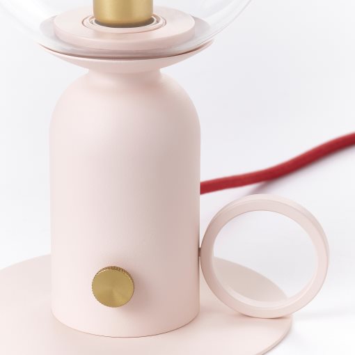 ÅSKMULLER, επιτραπέζιο φωτιστικό συμβατό με ροοστάτη, 24 cm, 505.762.31