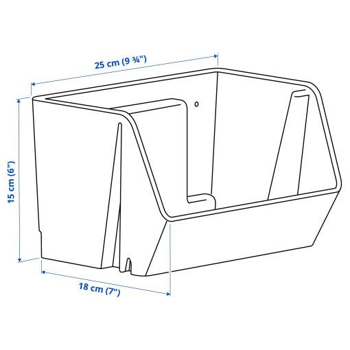 FODERTRÅG, οργάνωση γραφείου/τοίχου, 25x18x15 cm, 505.907.60