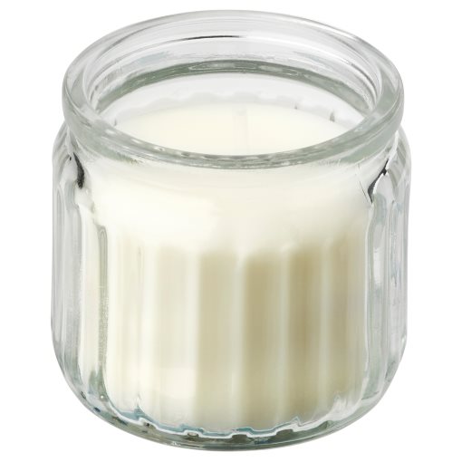 JÄMLIK, scented candle in glass/Vanilla, 12 hr, 505.941.50