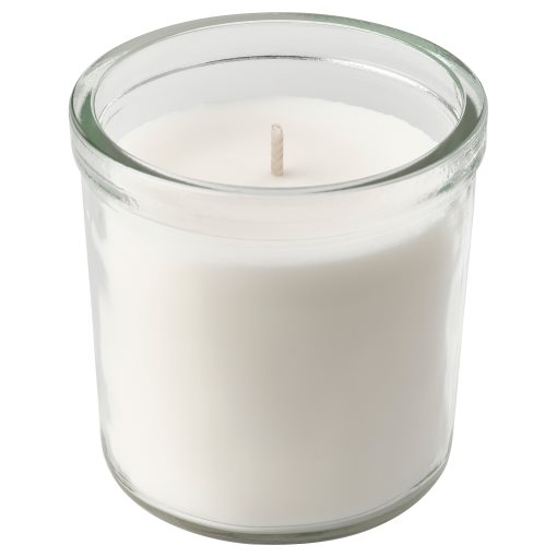 TRÅDCYPRESS, scented candle in glass/Fresh linen, 40 hr, 505.981.05