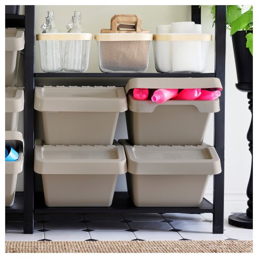 SORTERA, sorting bin with lid, 37 l, 506.020.94