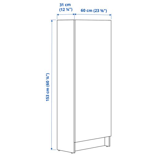 KNOXHULT, ψηλό ντουλάπι με πόρτα, 60x31x153 cm, 506.043.52