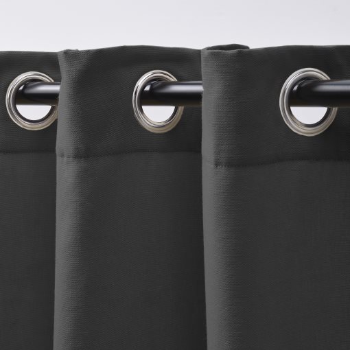 GINSTMOTT, curtains with eyelets/1 pair, 145x300 cm, 506.054.17