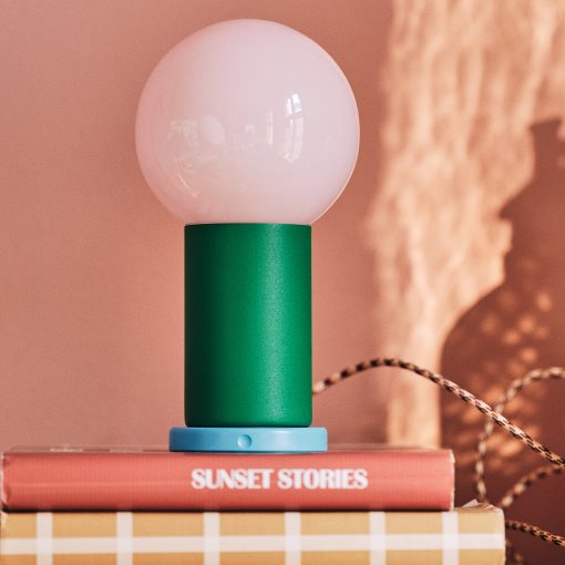 IKEA PS 2026, portable lamp with built-in LED light source, battery-operated/dimmable, 22 cm, 506.085.57