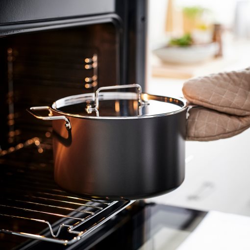 GULDÖRING, pot with lid and non-stick coating, 5 l, 506.094.58