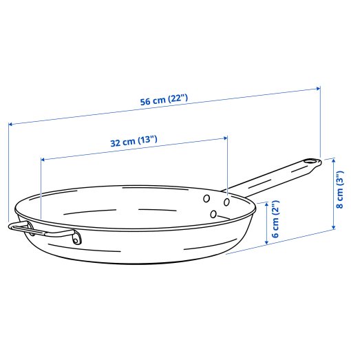 GULDÖRING, frying pan with non-stick coating, 32 cm, 506.094.77