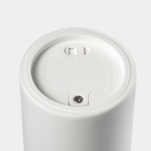 SMÅLOM, pillar candle with built in LED light source/battery-operated , 9 cm, 506.115.93