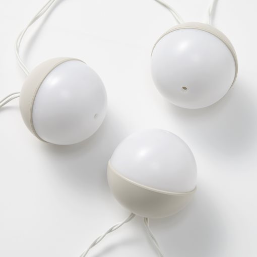 SOLVINDEN, solar-powered lighting chain with built-in LED light source/12 lights, 506.191.84