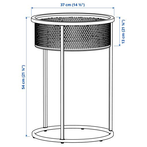 BLÅKRÅKA, plant stand in/outdoor, 54 cm, 506.267.78