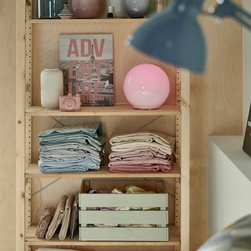 IVAR, shelving unit with storage box, 89x30x179 cm, 594.038.15