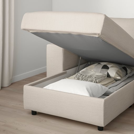 VIMLE, chaise longue with wide armrests, 594.091.48