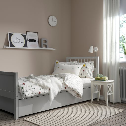 SAMLA, bed frame with storage, 90x200 cm, 594.441.42