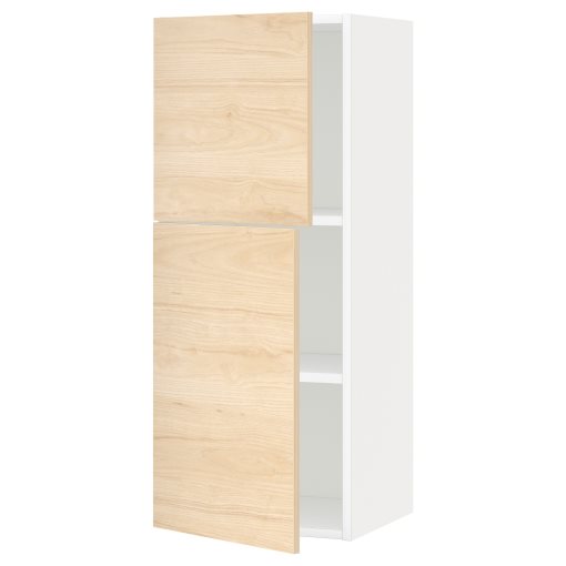 METOD, wall cabinet with shelves/2 doors, 40x100 cm, 594.672.61
