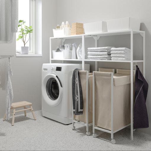 ENHET, wall storage combination, 160x30x129 cm, 594.774.63